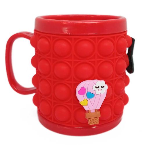 Caneca Infantil Pop It 9,5x8cm em Plástico Livon