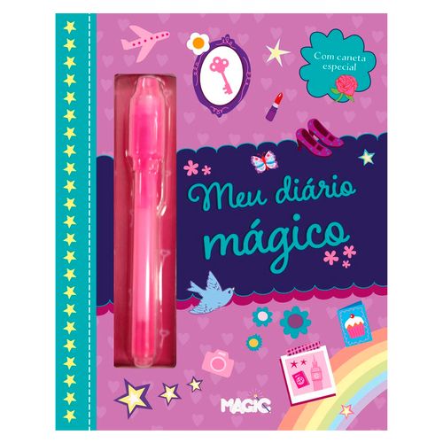 Diário Mágico C/ Cadeado 15,5x20cm em Papel Magic Kids