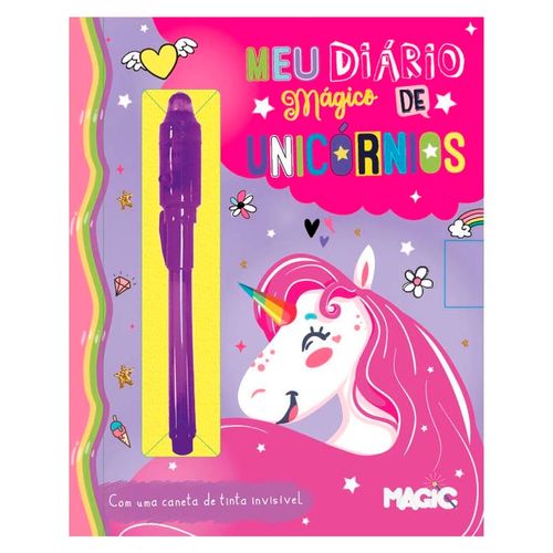 Diário Mágico Unicórnio C/ Cadeado em Papel Magic Kids