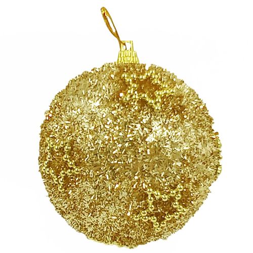 Bola de Natal C/ Estrelas 8cm em Isopor Multiart