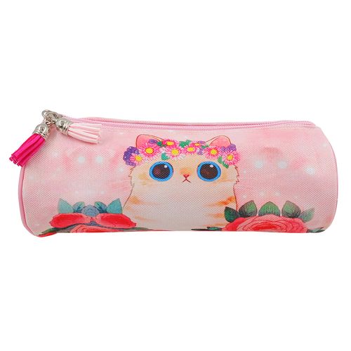 Estojo Gatos 20x8cm em Poliéster Interponte