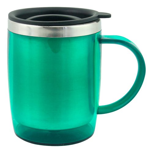 Caneca Térmica C/ Tampa 400ml em Aço Inox Top Útil