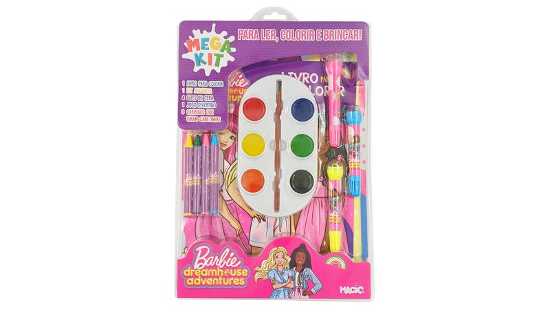 Jogo Criativo LANSAY Desenhos para Pintar Blopens Super Barbie (Idade  Mínima Recomendada: 3 anos)