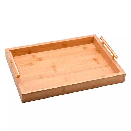 Bandeja C/ Alça 36x24cm em Bambu Livon