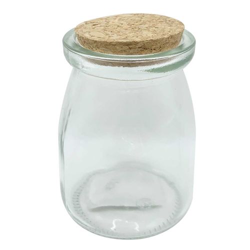 Mini Pote C/ Tampa Rolha 120ml Em Vidro Livon