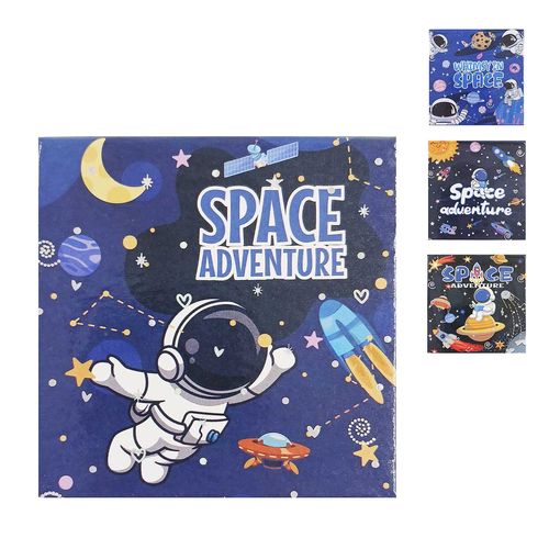 Mini Bloco de Anotação Astronauta 8x8cm em Papel Amigold