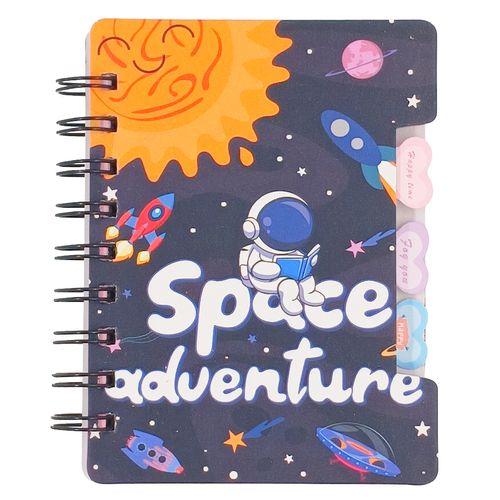 Bloco de Anotação Astronauta C/ Divisórias 14x10,5cm em Papel Amigold