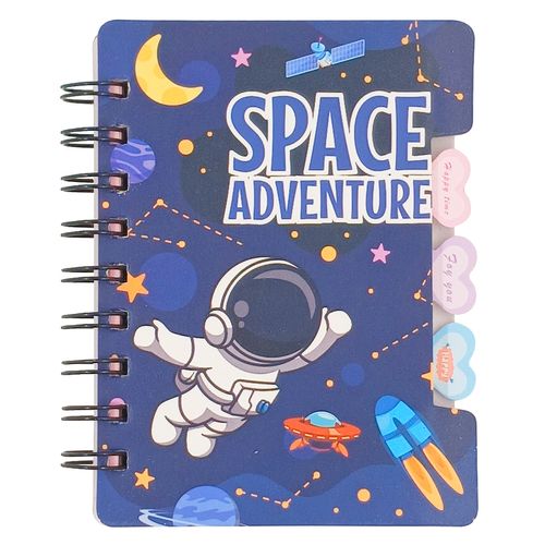 Bloco de Anotação Astronauta C/ Divisórias 14x10,5cm em Papel Amigold
