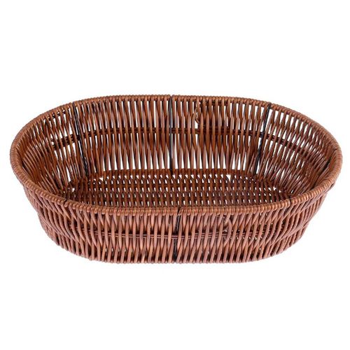 Cesta Trançada 28x20cm em Plástico Livon