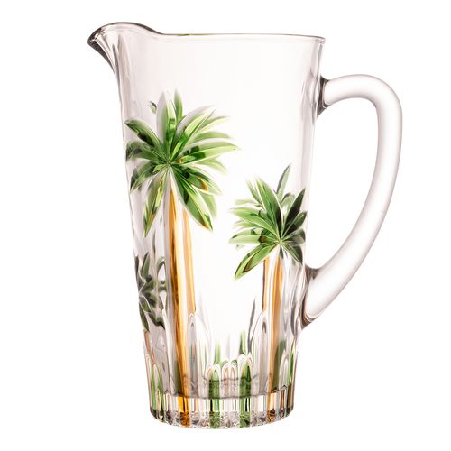 Jogo De Copos e Jarra 7 Peças Em Cristal Wolff