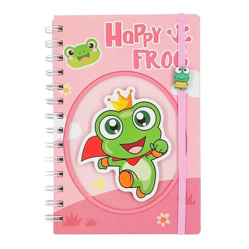 Caderno Happy Frog 19x12,5cm em Papel Amigold
