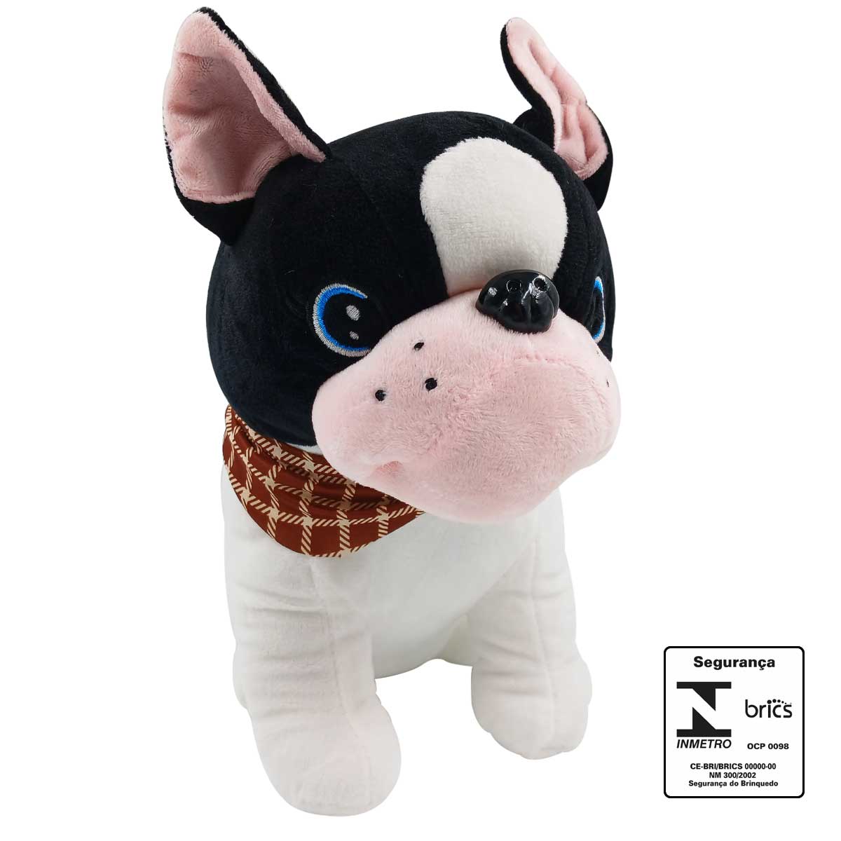 Cachorro de Pelúcia 25cm em Poliéster Fizzy