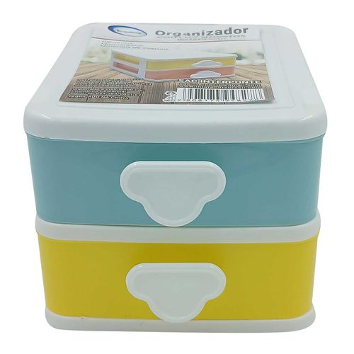 Organizador C/ 2 Gavetas 16x12cm em Plástico Interponte