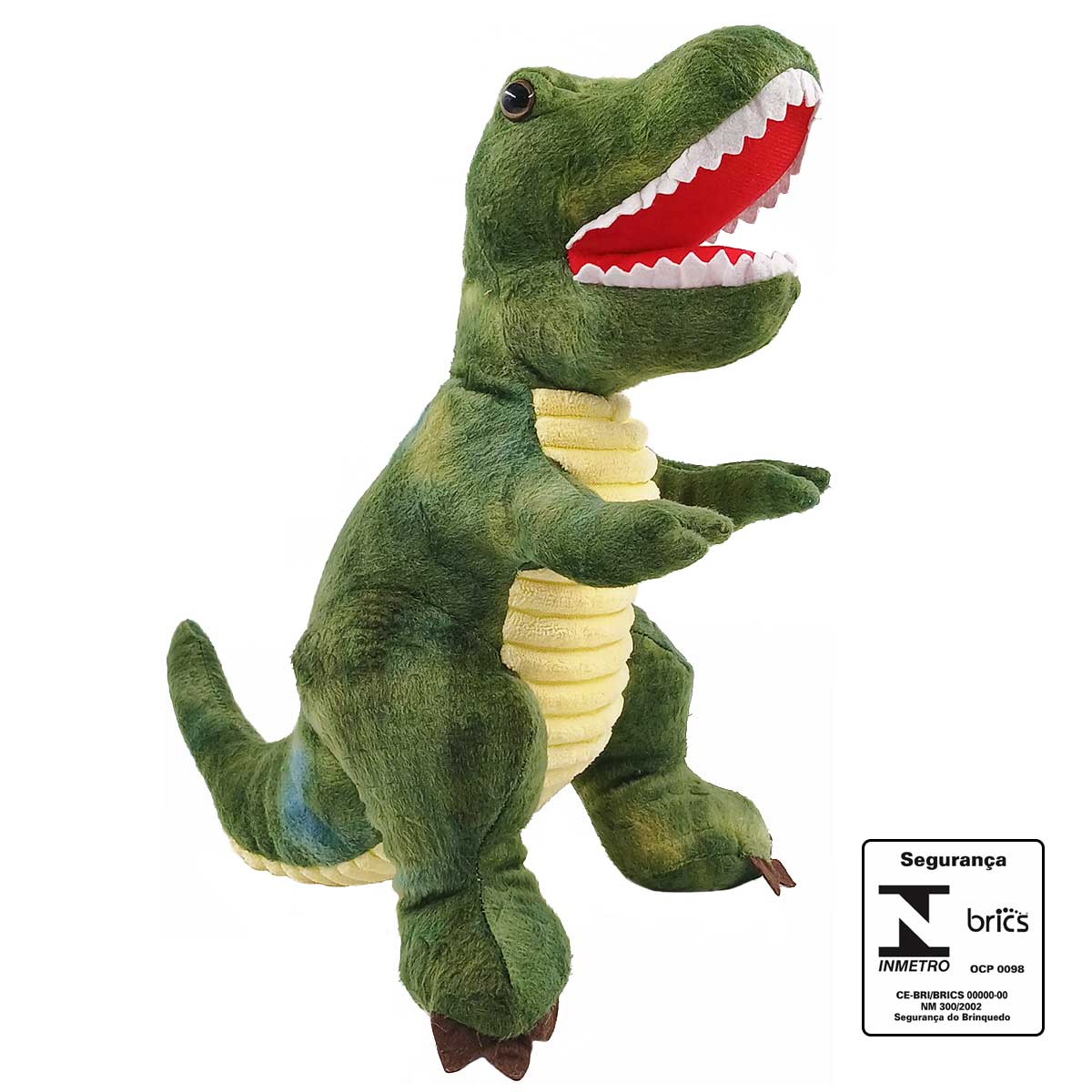 Dinossauro de Pelúcia 28cm em Poliéster Fizzy