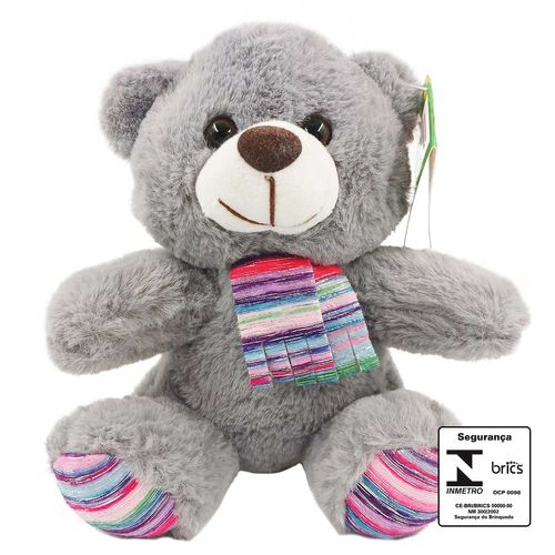 Urso de Pelúcia 19cm em Poliéster Fizzy