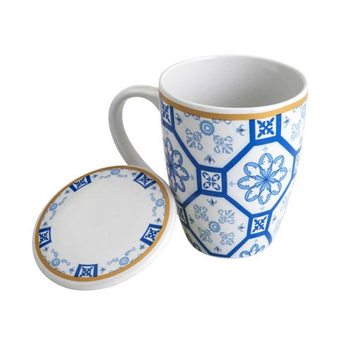 Caneca Infusor Braga 310ml em Porcelana Lyor