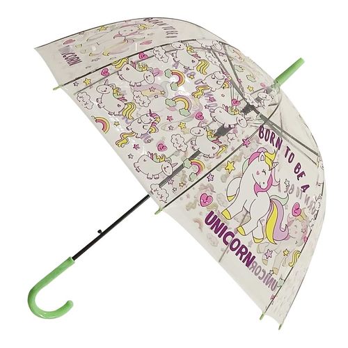 Guarda Chuva Infantil Unicórnio 82cm em Plástico Facinato