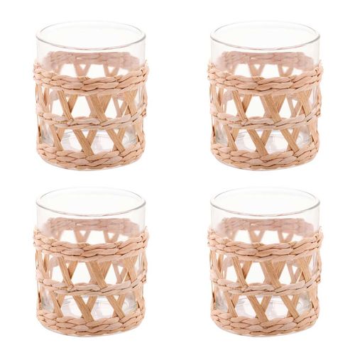 Jogo de Copos Sisal 4 Peças 320ml em Vidro Wolff