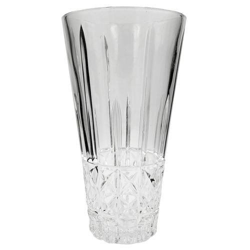 Vaso Decorativo 24,5x13,5cm em Vidro Dagia