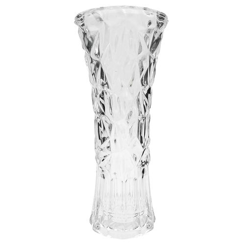 Vaso Diamond Decorativo 24,5x9,5cm em Vidro Dagia
