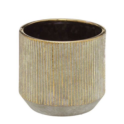 Vaso Decorativo 14x14cm em Cerâmica Mabruk