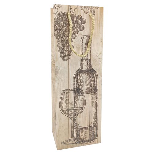 Sacola P/ Vinho 12x36cm em Papel Moment