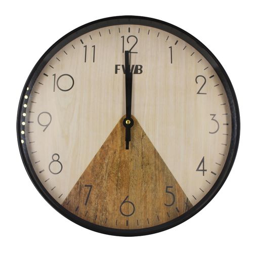 Relógio Decorativo 29,5cm em Plástico FWB