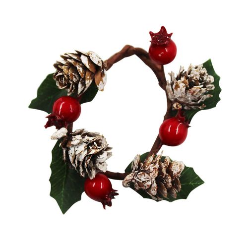 Anel P/ Guardanapo Natalino 7cm em Plástico Multiart