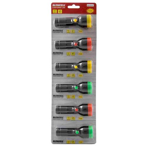 Jogo de Lanterna 6 Peças 1 Led 13cm em Plástico Imporiente