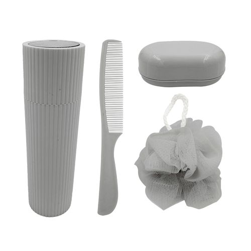 Kit Nécessaire 5 Peças em Plástico Casita