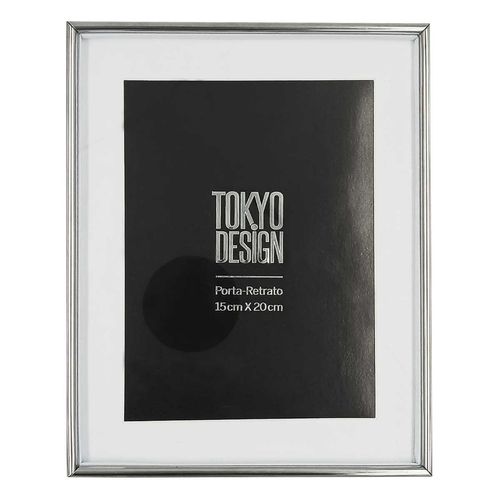Porta Retrato Calisto Decorativo 15x20cm em Aço Inox Tokyo Design