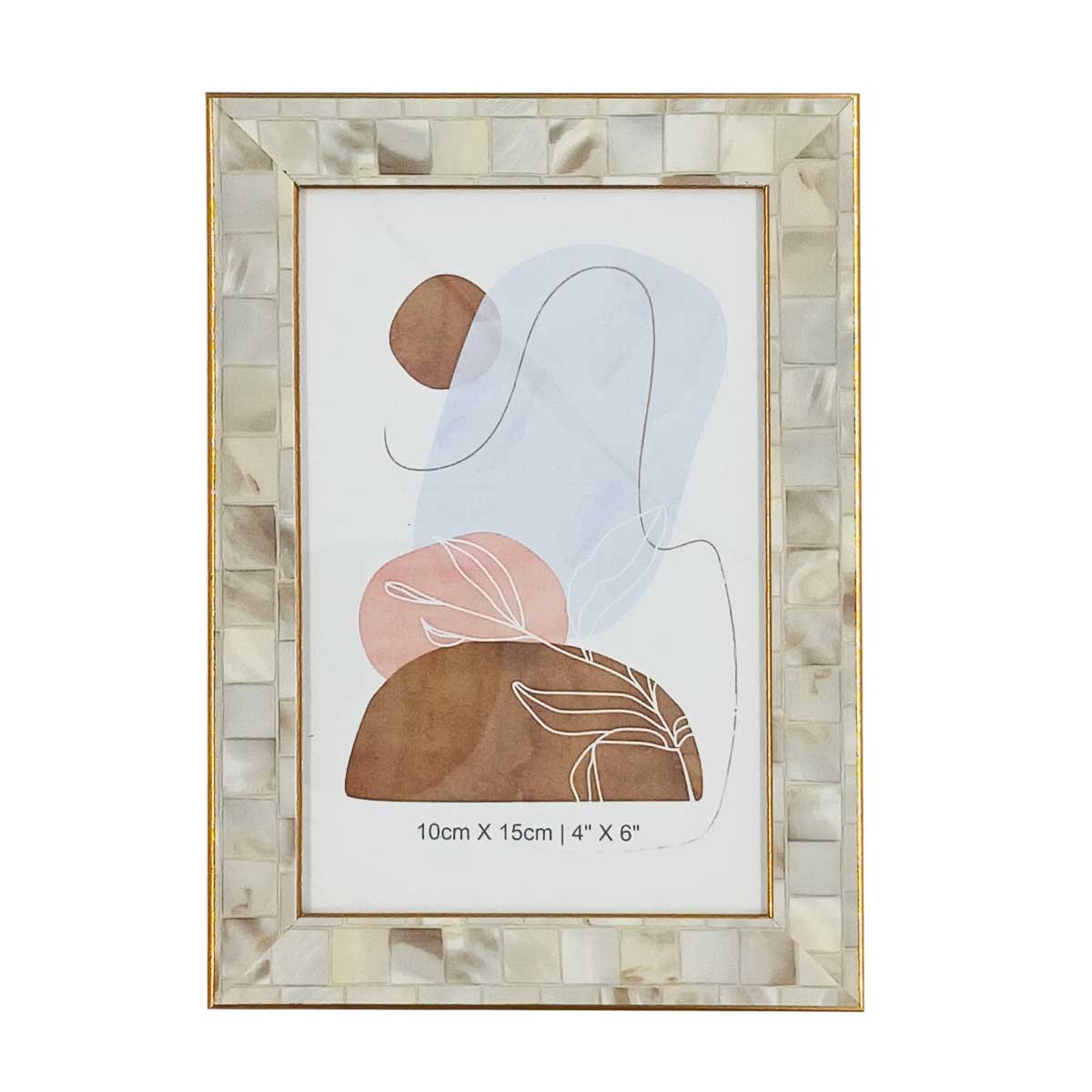 Porta Retrato Decorativo 10x15cm Em Plástico Livon