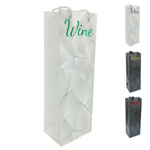 Sacola P/ Vinho 35x12cm em Papel Kit Girl