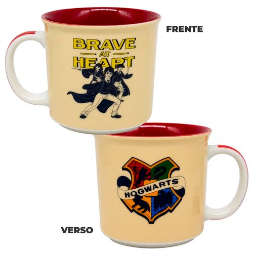 Caneca Tom Hogwarts 350ml em Cerâmica Zona Criativa