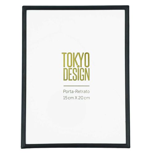 Porta Retrato Decorativo 15x20cm em Metal Tokyo Design
