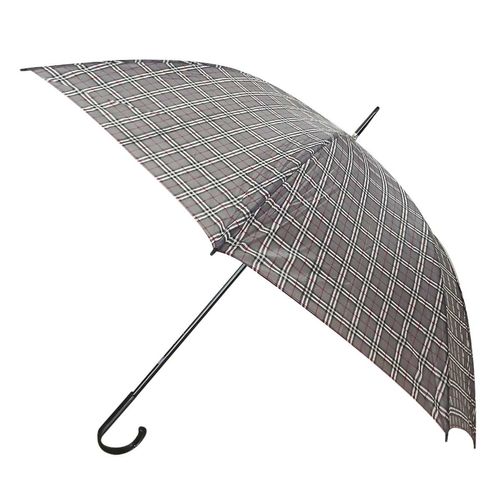 Guarda Chuva Xadrez Longo 8 Varetas em Poliéster e Metal Livon