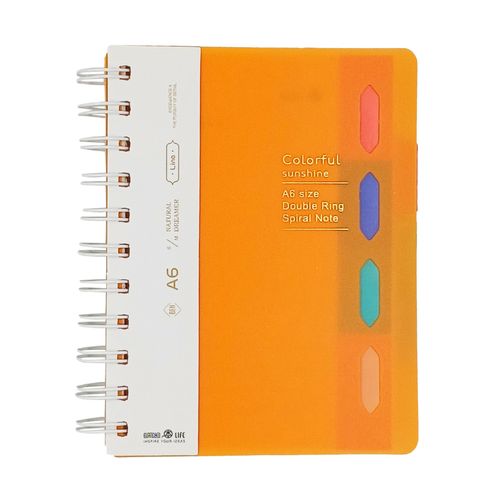 Caderno de Anotação Colors C/ Divisórias 14,5x11cm em Papel Michael Judi