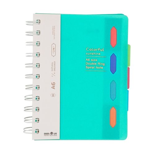Caderno de Anotação Colors C/ Divisórias 14,5x11cm em Papel Michael Judi