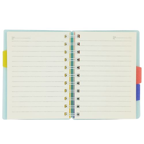 Caderno de Anotação Cores C/ Divisórias 14,5x11cm em Papel Michael Judi