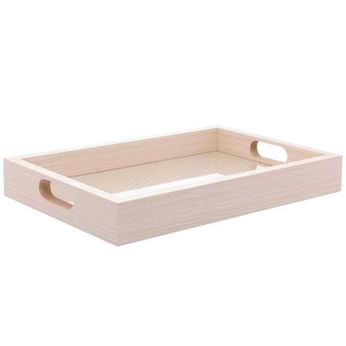 Bandeja Retangular C/ Tressê 30x20cm em MDF Lyor
