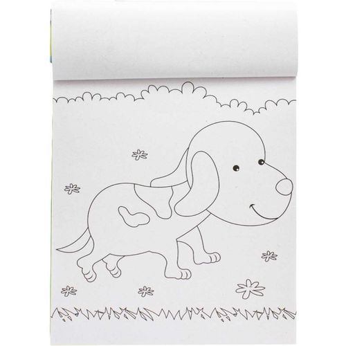 Livro Colorindo Animais C/ Giz 22x15,5cm em Papel Todo Livro