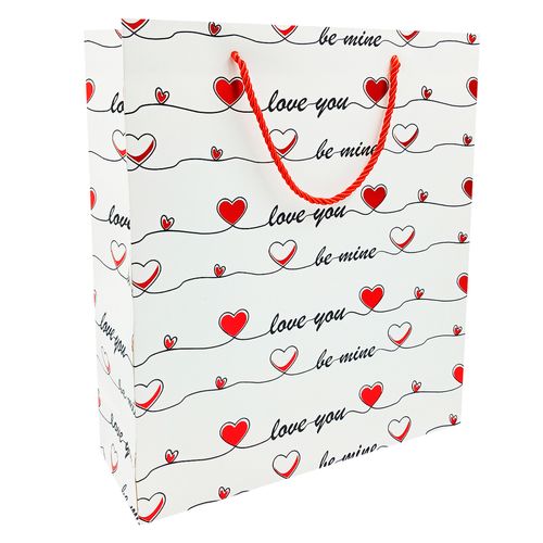 Sacola P/ Presente Love 32x26cm em Papel Livon