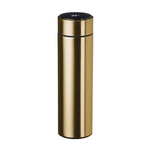 Garrafa Térmica C/ Termômetro 500ml em Aço Inox Wellmix