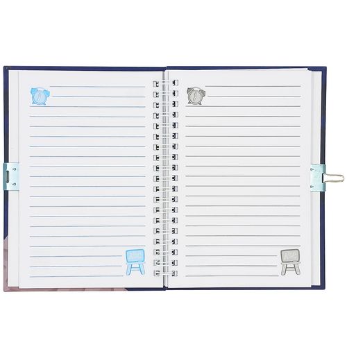 Diário Dinossauro C/ Cadeado 18x13cm em Papel Interponte