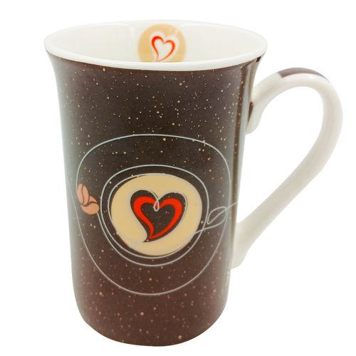 Caneca Café Amor 300ml em Cerâmica Wellmix