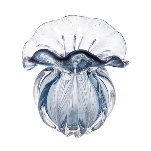 Vaso Italy Decorativo 14,5x13,5cm em Vidro Lyor