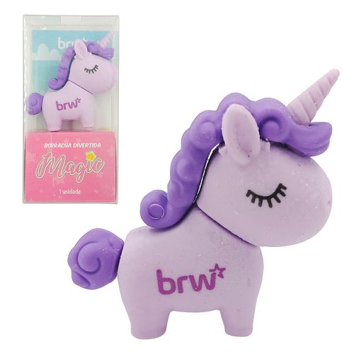 Borracha Unicórnio Divertida 4cm em Borracha BRW