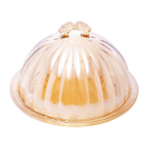 Queijeira C/ Tampa Imperial 20,5x12,5cm em Cristal Lyor