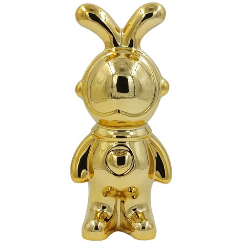 Astronauta C/ Orelhinhas Decorativo 18,5cm em Cerâmica Moment