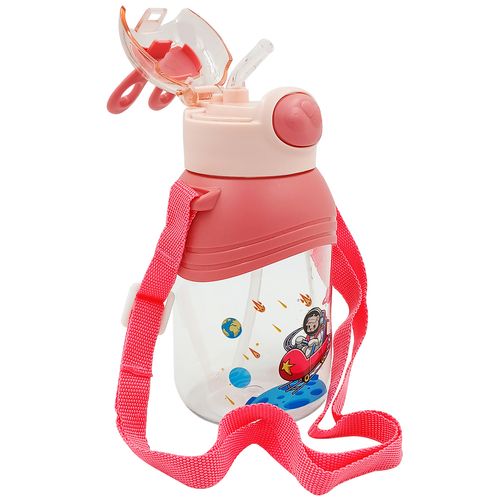 Garrafa Infantil C/ Alça 600ml em Plástico Top Útil
